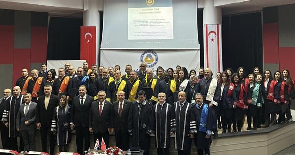 Academic Award Ceremony was Held in EMU With The Participation of TRNC President Ersin Tatar