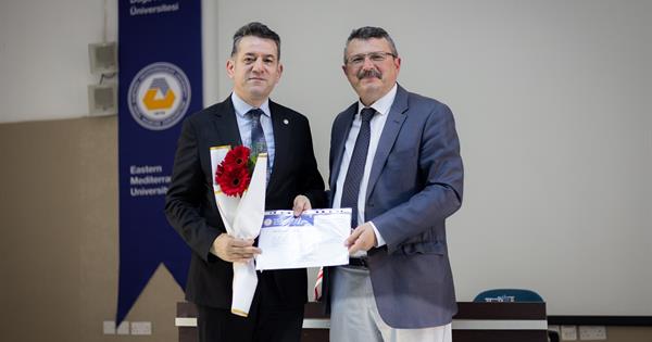 Eastern Mediterranean University Faculty of Pharmacy hosted the Secretary General of the Turkish Pharmacists Association, Expert Pharmacist Taner Ercanlı, as part of May 14th event.