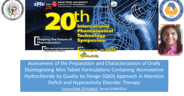 EMU Faculty of Pharmacy Academic Member Emine Dilek ÖZYILMAZ Presented Her Work at an International Symposium